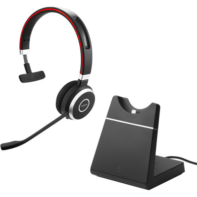 Jabra Evolve 65 SE Headset - USB-A - UC Mono - with Charging Stand