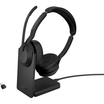 Jabra Evolve2 55 Headset - Link 380C - UC Stereo - with Charging Stand