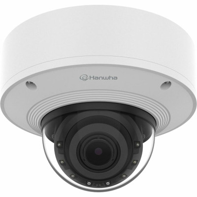 Hanwha PNV-A6081R-E2T 2 Megapixel Outdoor Full HD Network Camera - Color - Dome - White, Silver