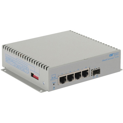 Omnitron Systems 2879-0-14-1W OmniConverter Unmanaged Gigabit - SFP - RJ-45 - Ethernet Fiber Switch