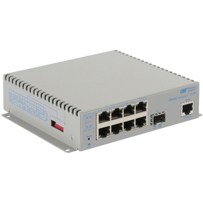 Omnitron Systems 2839-0-18-1W OmniConverter Managed Gigabit - MM ST - RJ-45 - Ethernet Fiber Switch