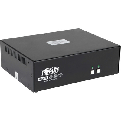 Tripp Lite Secure KVM Switch 2-Port DVI to DVI NIAP PP3.0 Certified Audio Single Monitor TAA