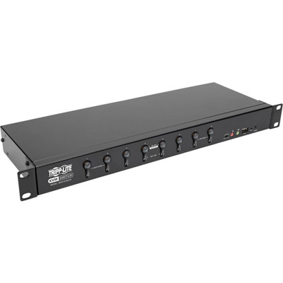 Tripp Lite 8-Port DVI/USB KVM Switch with Audio and USB 2.0 Peripheral Sharing 1U Rack-Mount Dual-Link 2560 x 1600