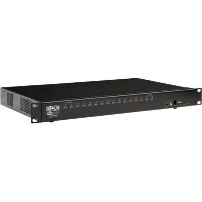 Tripp Lite 16-Port HDMI/USB KVM Switch with Audio/Video and USB Peripheral Sharing 1U Rack-Mount