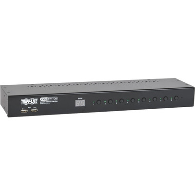 Tripp Lite 8-Port 1U Rack-Mount DVI / USB KVM Switch with Audio and 2-port USB Hub