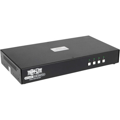 Tripp Lite Secure KVM Switch 4-Port HDMI to DisplayPort 4K NIAP PP3.0 Certified Audio CAC Single Monitor TAA