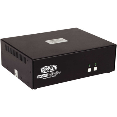 Tripp Lite Secure KVM Switch 2-Port Dual-Monitor HDMI 4K NIAP PP3.0 Audio TAA