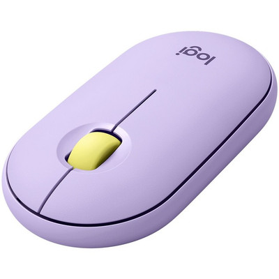 Logitech Pebble M350 Mouse, Lavender Lemonade - Wireless