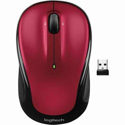 Logitech M325S Compact Mouse, Red - Wireless