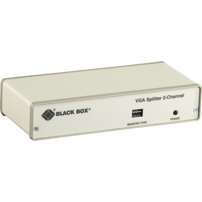 Black Box VGA 2-Channel Video Splitter, 115-VAC