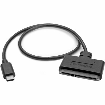 StarTech USB31CSAT3CB USB C To SATA Adapter - for 2.5" SATA Drives - UASP - External Hard Drive Cable - USB Type C to SATA Adapter