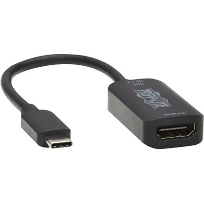 Tripp Lite U444-06N-HDR4-B USB-C to HDMI Active Adapter Cable (M/F) 4K 60 Hz HDR 4:4:4 DP 1.4 Alt Mode HDCP 2.2 Black 6 in. (15.2 cm)