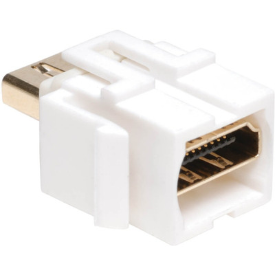 Tripp Lite P164-000-KJ-WH HDMI Keystone Jack Snap-in Insert Module Coupler Female / Female