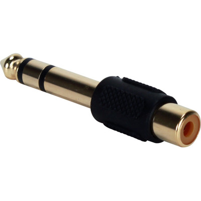 QVS CC399PR-FM RCA Female to 1/4 Male Audio Stereo Adaptor