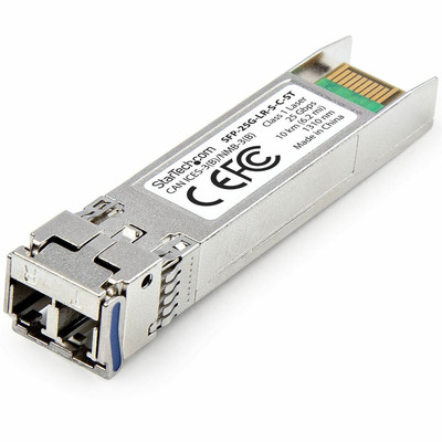 StarTech SFP-25G-LR-S-C-ST SFP-25G-LR-S Compatible SFP28 Module, 25Gb Single Mode Fiber (SMF), 25GBASE-LR LC Transceiver, 10km (6.2mi), DDM/DOM