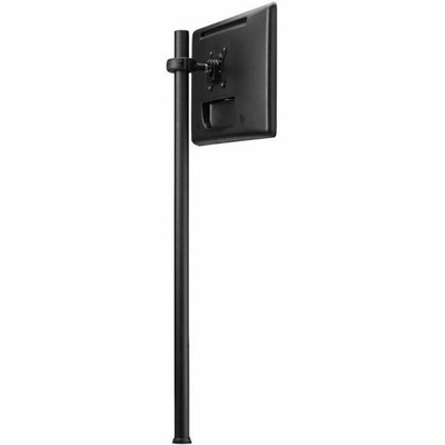 Atdec 45.25in pole desk mount with one display head - Loads up to 26.5lb - VESA 75x75, 100x100