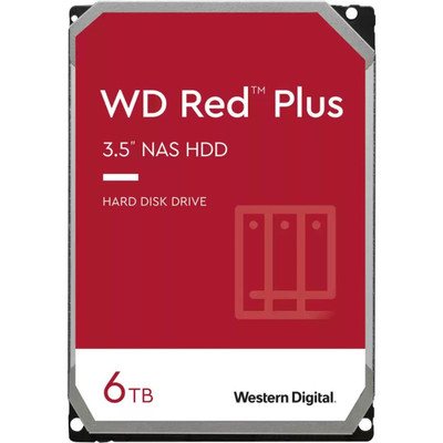 WD WD60EFPX-20PK Red Plus WD60EFPX 6 TB Hard Drive - 3.5" Internal - SATA (SATA/600) - Conventional Magnetic Recording (CMR) Method