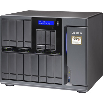 QNAP TS-1677X-1700-64G-US High-performance Ryzen NAS for AI-oriented Big Data Storage