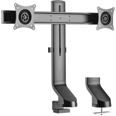 Tripp Lite Dual-Display Monitor Arm with Desk Clamp and Grommet Height Adjustable 17" to 27" Monitors