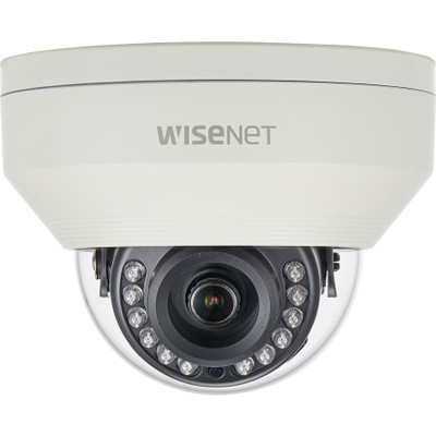 Wisenet HCV-7020R 4 Megapixel Outdoor HD Surveillance Camera - Color, Monochrome - Dome - Ivory