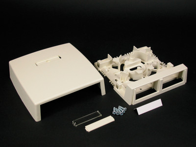 Wiremold CM-MMB-232 400 800 2300 Two Insert Multimedia Box Fitting in Ivory