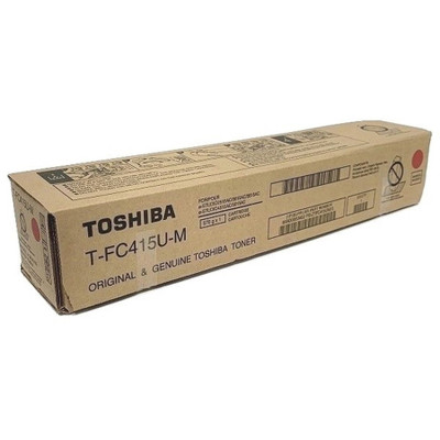 Toshiba TFC415UM Original Laser Toner Cartridge - Magenta - 1 Each