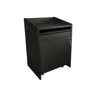Middle Atlantic Pre-Configured L2 Series Lectern with Connectivity - Grained Ebony
