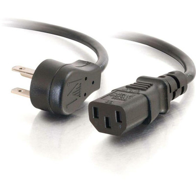 C2G CG27900 1.5ft 18 AWG Universal Flat Panel Power Cord (NEMA 5-15P to IEC320C13)