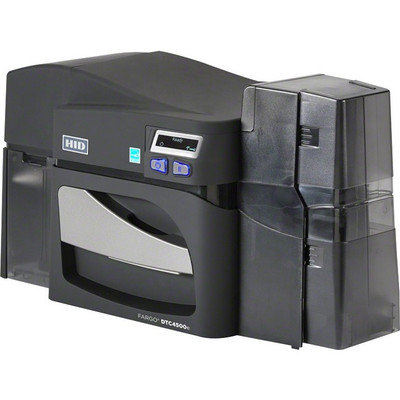 Fargo 055508 DTC4500E Double Sided Desktop Dye Sublimation/Thermal Transfer Printer - Monochrome - Card Print - USB