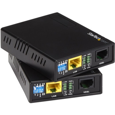 StarTech 110VDSLEXT 10/100 VDSL2 Ethernet Extender Kit over Single Pair Wire - 1km