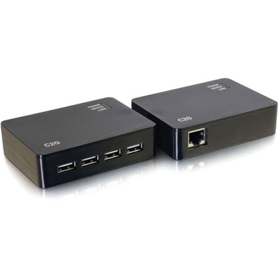C2G 54285 USB Over Cat5/Cat6 - 4-Port Hub Kit - USB A 2.0 Extender - Up to 150ft