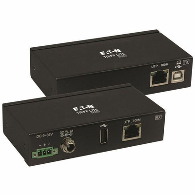 Tripp Lite B203-101-IND-ER 1-Port Industrial USB over Cat6 Extender ESD Protection PoC USB 2.0 Mountable 330 ft. TAA