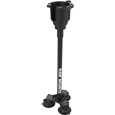 RAM Mounts Twist-Lock Vehicle Mount for Pipe, Cup Holder