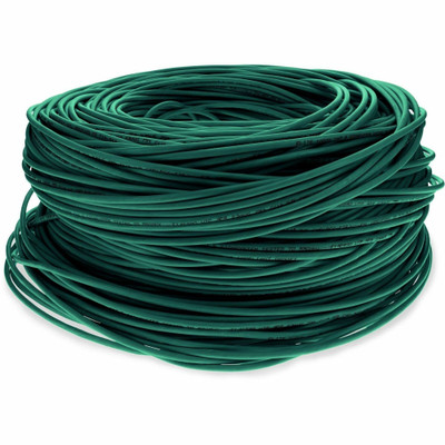 AddOn 1000ft Non-Terminated Green Cat6 STP PVC Copper Patch Cable