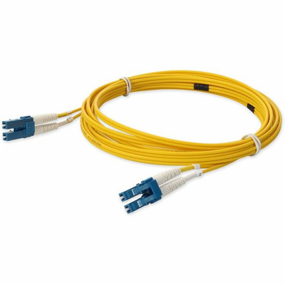 AddOn 5m LC (Male) to LC (Male) Straight Yellow OS2 Duplex LSZH Fiber Patch Cable