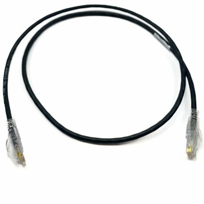 Ortronics 28awg Reduced diameter C6A/10G channel cord Black 9FT