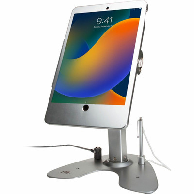 CTA Dual Kiosk Stand with Locking Case and Cable for iPad 10.2"