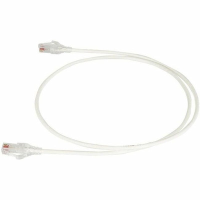 Ortronics 28awg Reduced Diameter CAT 6 channel cord, white, 3ft