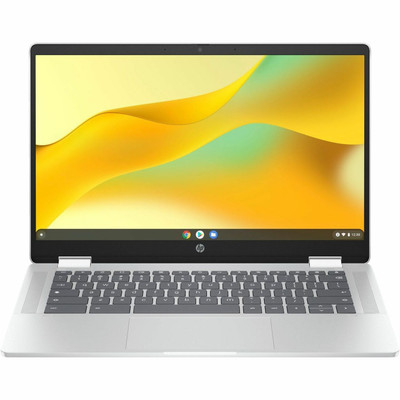 HP Chromebook x360 14b-cd0000 14b-cd0000nr 14" Touchscreen Convertible 2 in 1 Chromebook - HD - Intel N-Series N100 - 4 GB - 64 GB Flash Memory - Glacier Silver