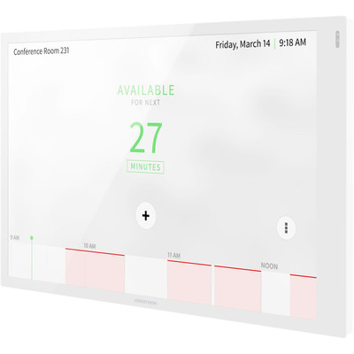 Crestron 10.1 in. Room Scheduling Touch Screen, White Smooth