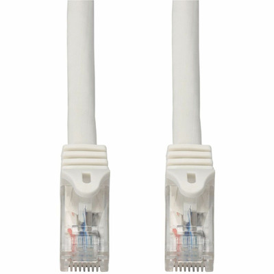 AddOn 50ft White CAT 6A PVC Ethernet Cable Snagless Easy Boot RJ-45 M/M