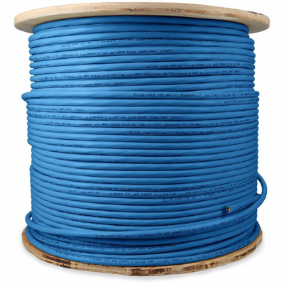 AddOn 500ft Non-Terminated Blue Cat6A UTP PVC Copper Patch Cable