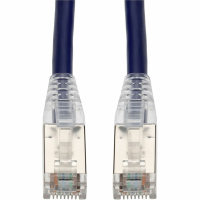 AddOn 6in Purple CAT 6A Shielded PVC Ethernet Cable Snagless Bubble Boot RJ-45 M/M