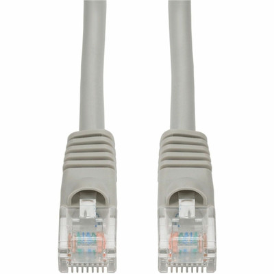 AddOn 45ft Gray CAT 5E PVC Ethernet Cable Snagless Bubble Boot RJ-45 M/M
