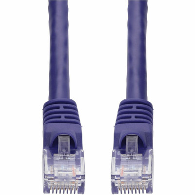 AddOn 12ft Purple CAT 6A PVC Ethernet Cable Snagless Bubble Boot RJ-45 M/M