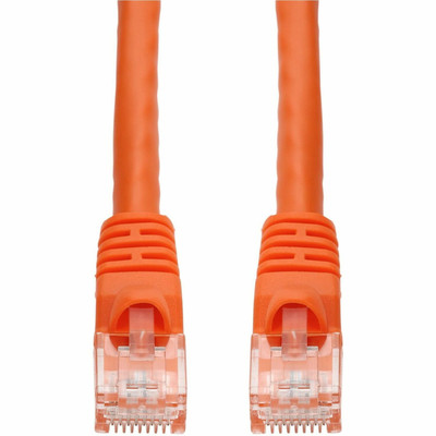 AddOn 50ft Orange CAT 5E PVC Ethernet Cable Snagless Bubble Boot RJ-45 M/M