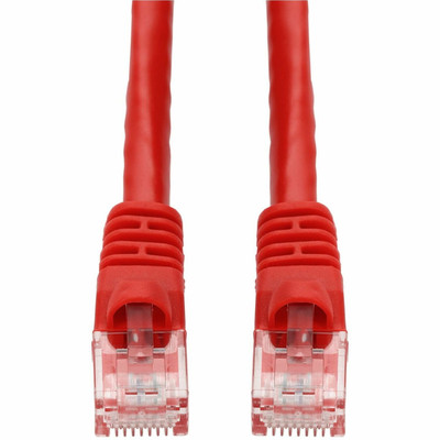 AddOn 8ft Red CAT 6A PVC Ethernet Cable Snagless Bubble Boot RJ-45 M/M