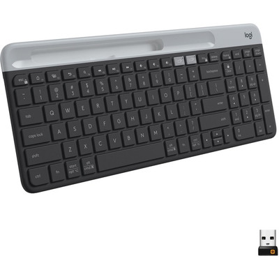 Logitech K585 Slim Multi-Device Keyboard - Wireless - Graphite