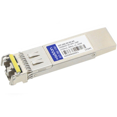 AddOn Dell SFP-10G-ZR Compatible TAA Compliant 10GBase-ZR SFP+ Transceiver (SMF, 1550nm, 80km, LC, DOM)