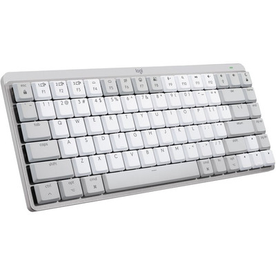 Logitech MX Mechanical Mini Keyboard for Mac with Tactile Quiet Switches - Wireless - Pale Gray